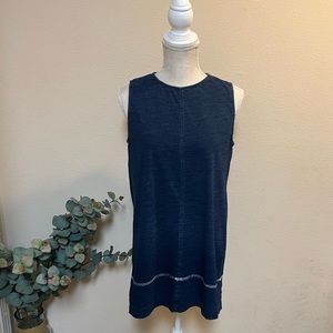 Pure Jill Indigo Women Blouse Blue Small Cotton Sleeveless